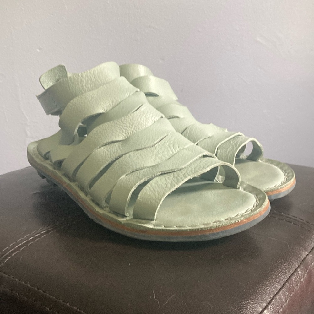 Trippen strappy sandals in mint